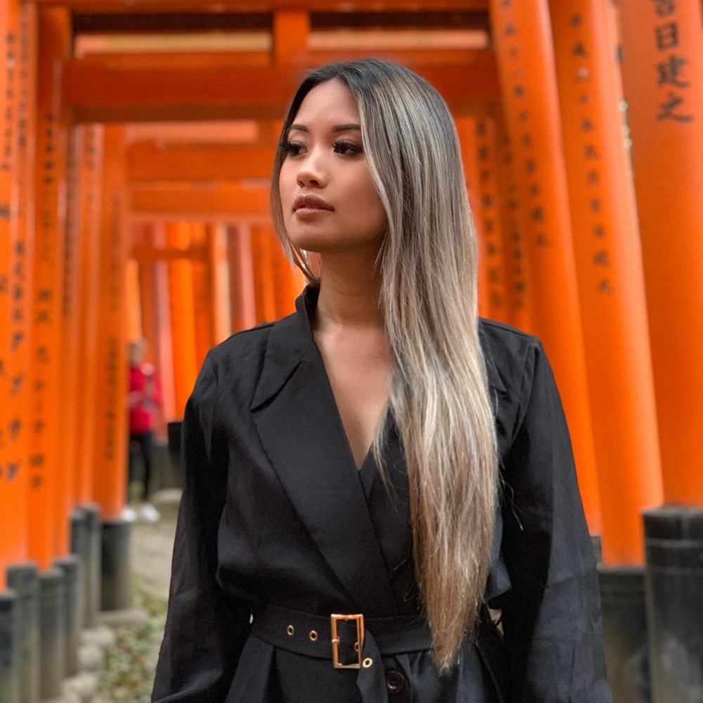 Black Belted Blazer Dress